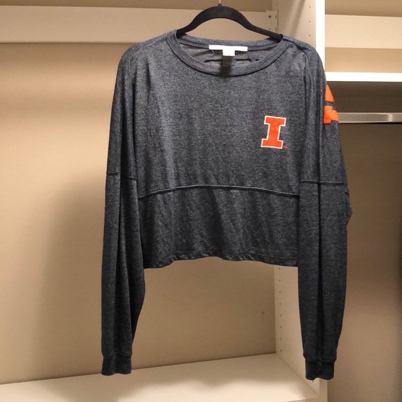 UofI Long Sleeve Cropped Shirt - Picture 1 of 2